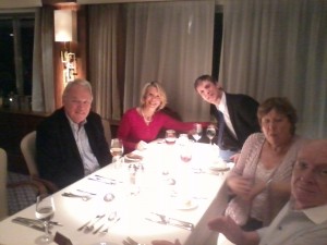 Saga Sapphire with Peter and Sylvia Sissons and the gorgeous Cindy
