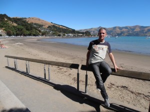 On the QM2 on the world voyage in New Zealand